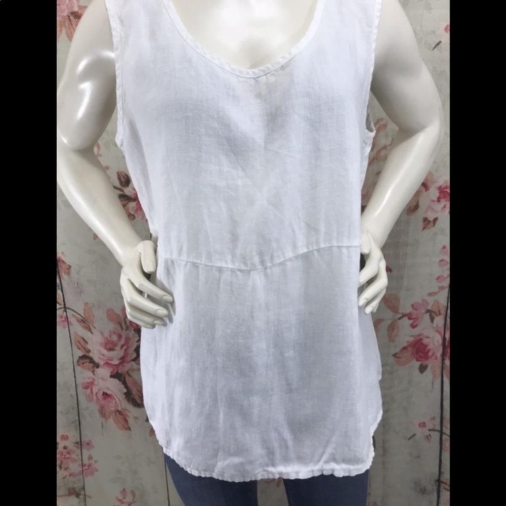 Flax ivory tunic tank